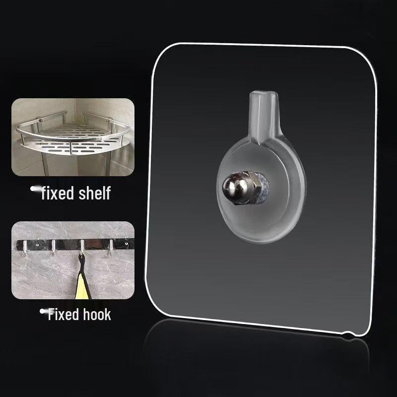 Traceless Adhesive Stickers for No-Punch Screws, Strong Acrylic Photo Frame Stickers, Nail-Free Bathroom Shelf Mounts.