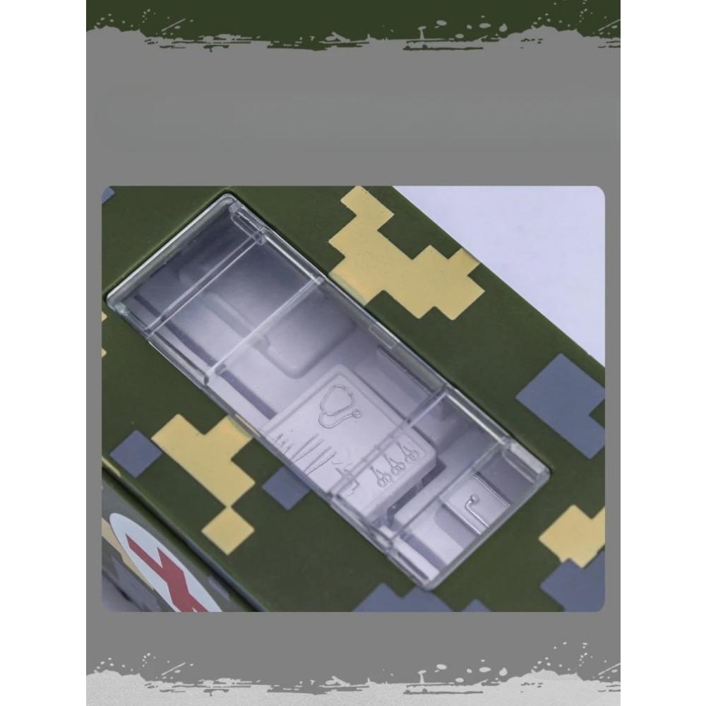 1/32 литье под давлением военный многофункциональный автомобиль медицинский звук и свет Mainan Pullback Car мальчик подарок