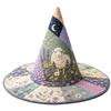 Vintage Halloween Witch Hat Wide Brim Festival Hat Gothic Party Hat  Cosplay Party