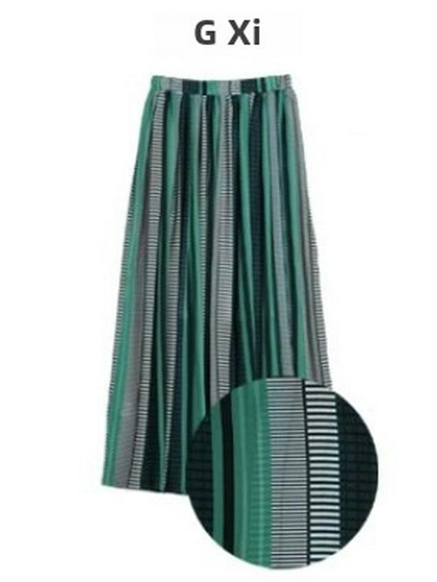 Лето 2023 года, японская полосатая юбка А-силуэта