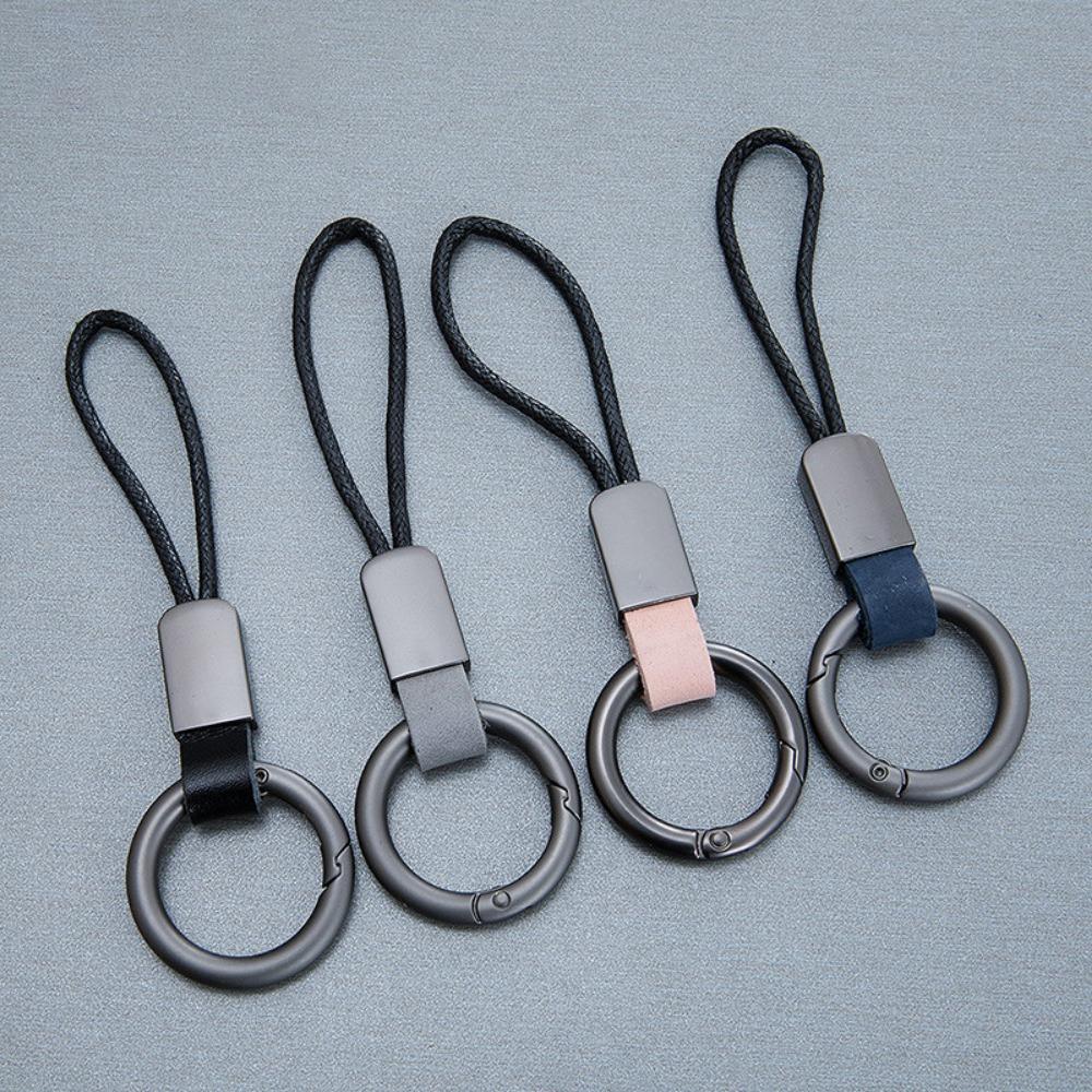 Key Chains for Men Women Car Keychain Lanyard Cotton Rope Strap Metal Keyring Gift Trendy Key Holder