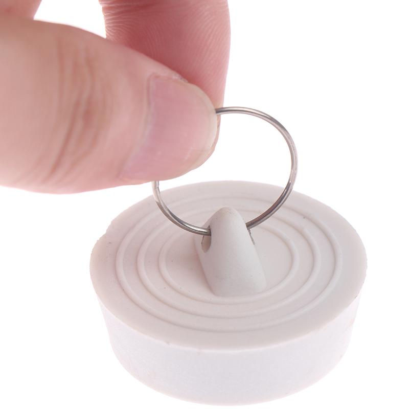 Rubber Sink Drain Stopper Plug With Hanging Ring For Bathtub Kitchen Bathroom