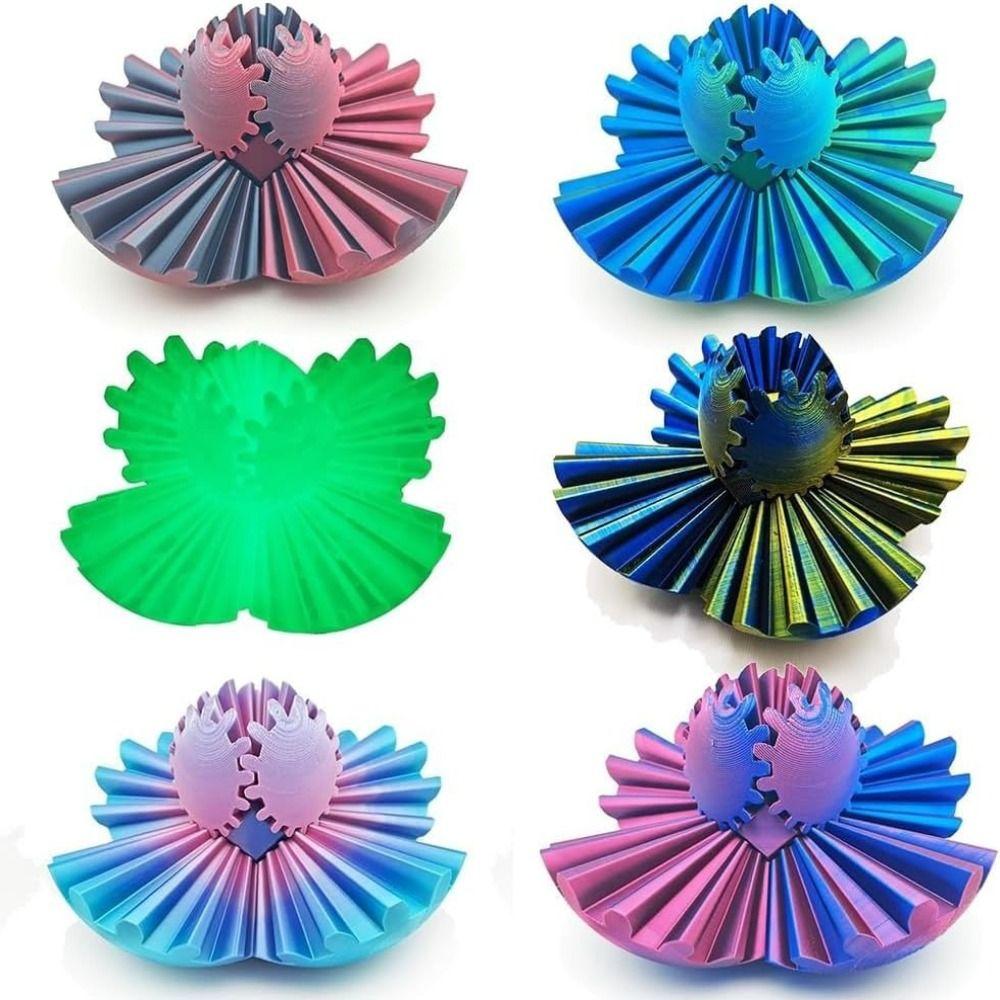 Gear Sphere 3D Printed Gear Ball Anxiety Relaxing Stress Ball New Spin Ball  for Adults