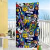 Supercell Customizable Name Beach Towel Quick-Dry Soft Microfiber Ideal for Travel Outdoor Swim Pool Yoga Surf Camping Hiking Gym Gift Holiday