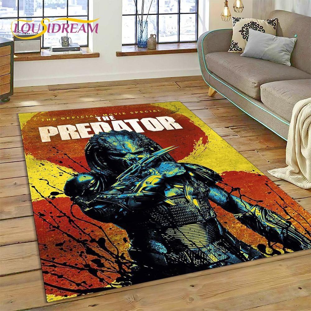 AVP Чужой против. Ковер Predator Game 3D для дома, гостиной, спальни, дивана, прихожей, декора, детский коврик, нескользящий коврик для пола, подарок