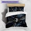 Juventus FC С принтом 3 шт. Комплект постельного белья Мягкий, приятный для кожи, стирающийся Пододеяльник и Наволочки Комплект Для всех сезонов Спальня