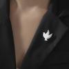 Cazador Stainless Steel Pigeon Dove Bird Lapel Pins Brooch for Women Men Suit Collar Badges on Backpack Jewelry 2026 Gift New