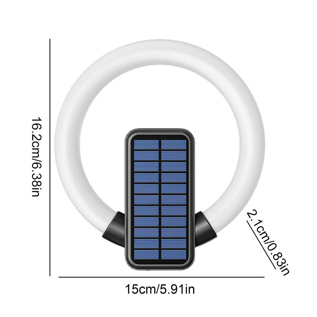 Solar Lights For Outside LED Wall-Mounted Lamp Patio Fence Lamp With Warm White Modes For Patio Backyard Porch Garage Yard Pool