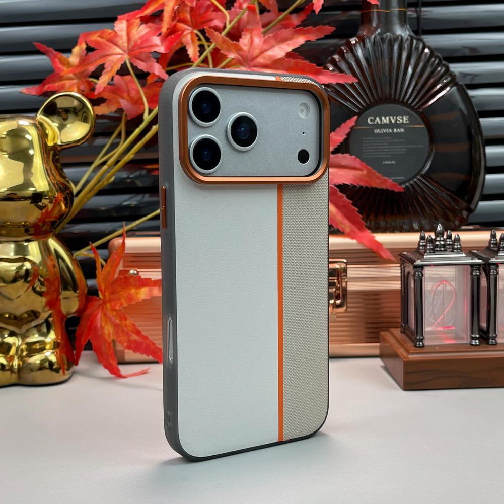 Трехцветный кожаный пэчворк с магнитным кольцом MagSafe Чехол для iPhone 17 Pro Max 17 Pro Air 16 pro 15 14 Защитная крышка для объектива