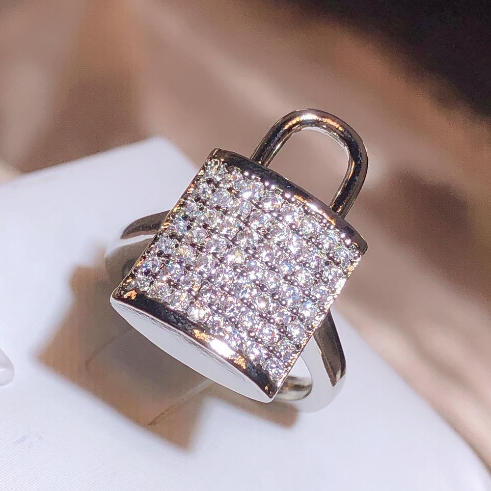 Высококачественное кольцо в форме замка с полным бриллиантом и цирконием для женщин, подарок на годовщину свадьбы, помолвочное ювелирное кольцо для пары