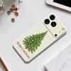 For iPhone 17 Pro Max Case Christmas Tree Pattern Printing Straight Edge TPU Phone Back Cover