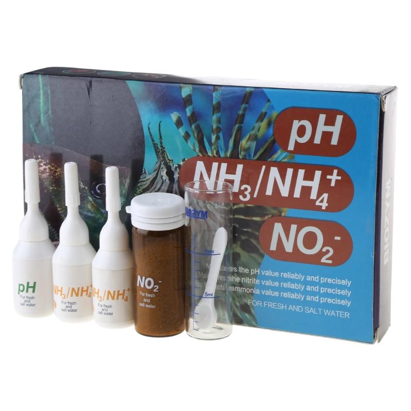3-in-1 Aquarium Test Kits for Freshwater & Marine Water Accurate Water Quality Testing Solution for Pond, Fish Tanks
