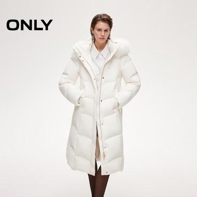 Женская парка с капюшоном из искусственного меха, 90% гусиного пуха