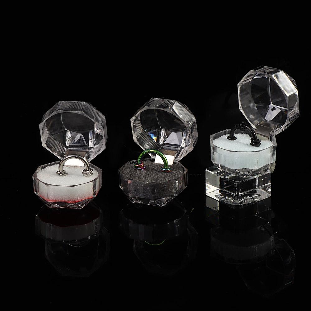 New Ring Box Hot Beautiful Organizer Display Case Earrings Brooch Storage Jewelry Box