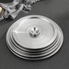 20-40cm Stainless Steel Pot Lids Universal Cookware Lid Reusable Frying Pan Metal Lid Bowl Cover Restaurant Kitchenware