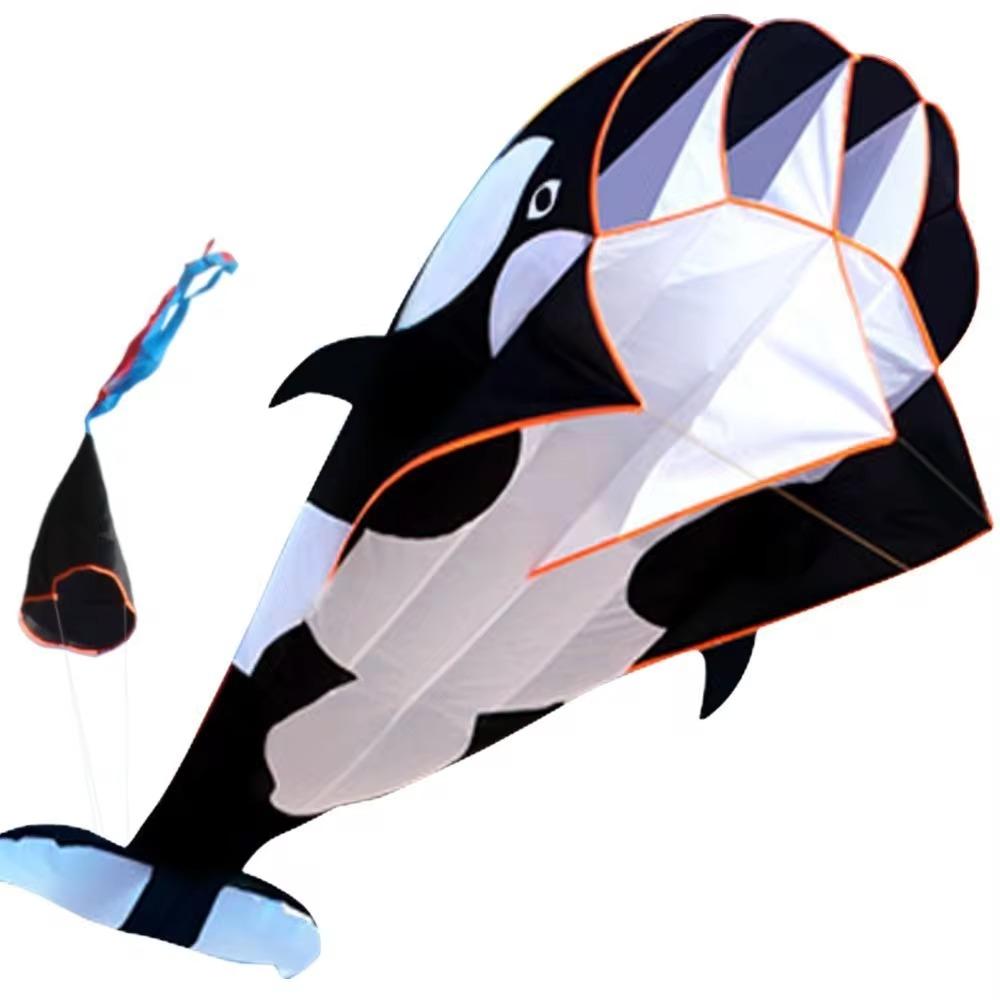 Single Line Soft Kite Good Flying Plastic Flying Toy Large Whale/Dolphin Kite  Outdoor Fun Sports