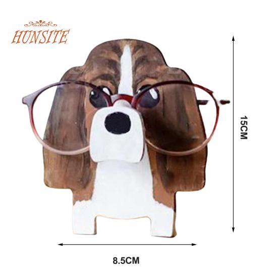 Деревянный держатель для очков ручной работы, подставка для очков с изображением животных