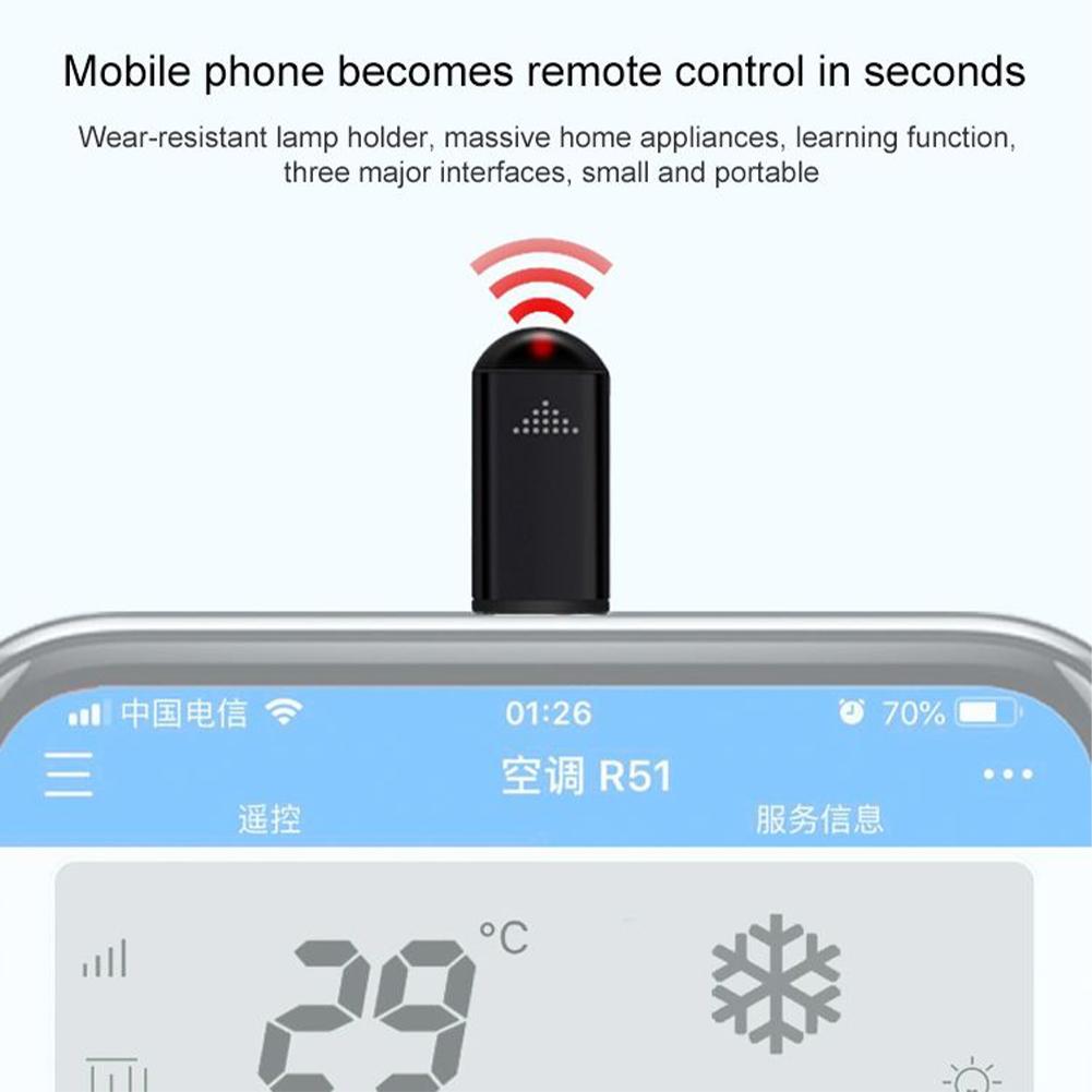 Wireless Infrared Remote Control Adapter Smart Phone App Control Infrared Transmitter Universal Mini Remote Control For TV Fan
