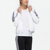 adidas Спортивная флисовая куртка с капюшоном с принтом, женские куртки белого цвета GG0764