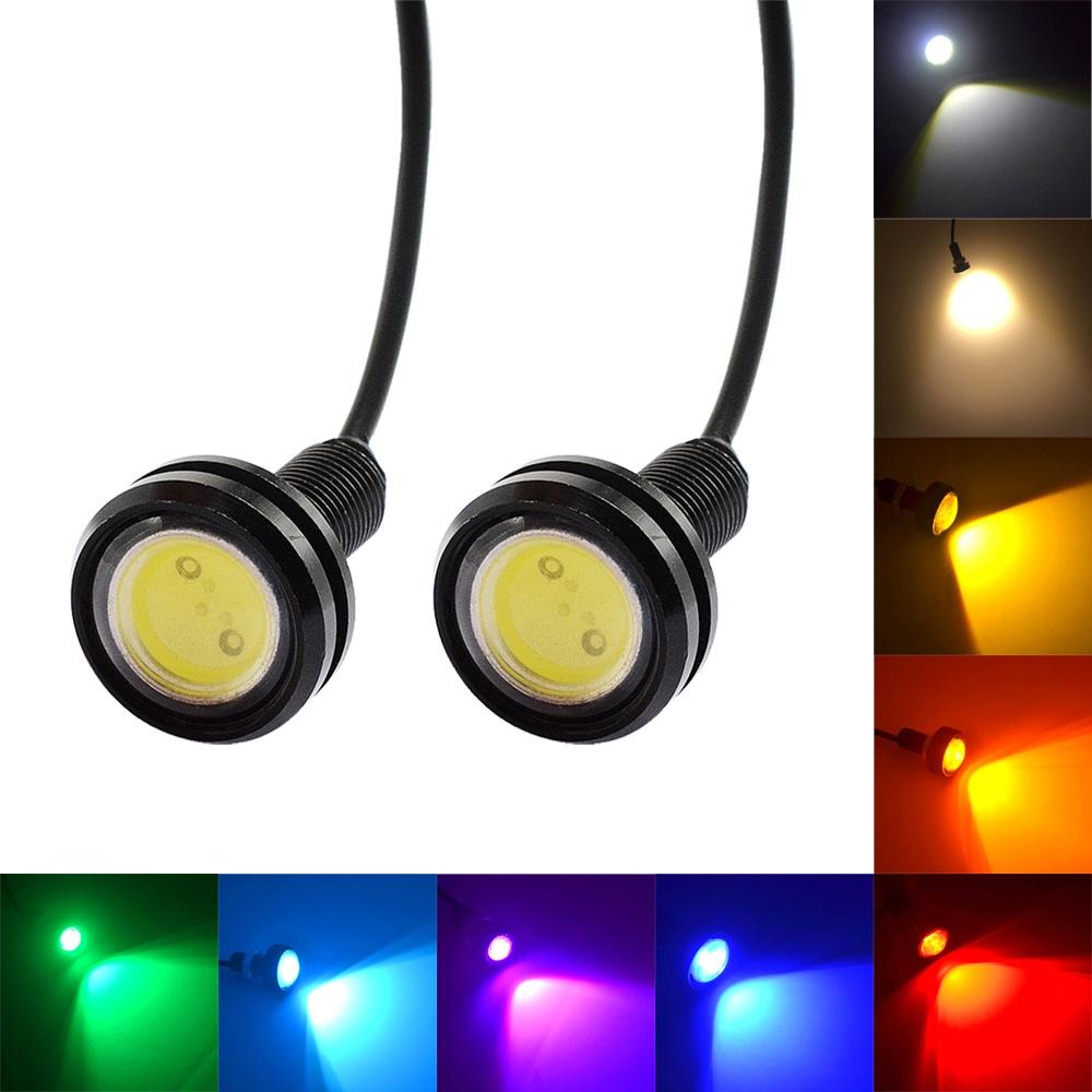 2 шт. 23 мм 18 мм орлиный глаз свет автомобиля светодиодные дневные ходовые огни резервного двигателя парковочные противотуманные фары