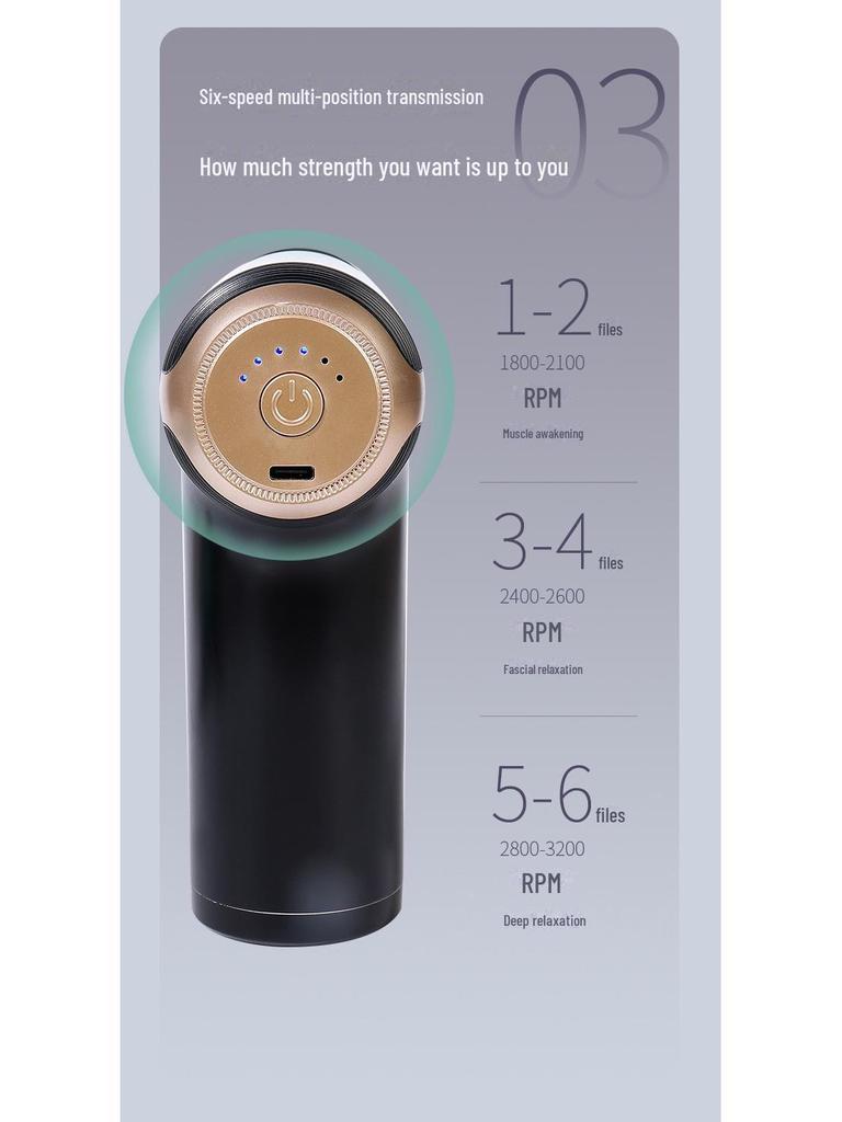 Женский портативный мини-фасциальный пистолет: Креативный электрический меридианный массажер для трансграничного здравоохранения