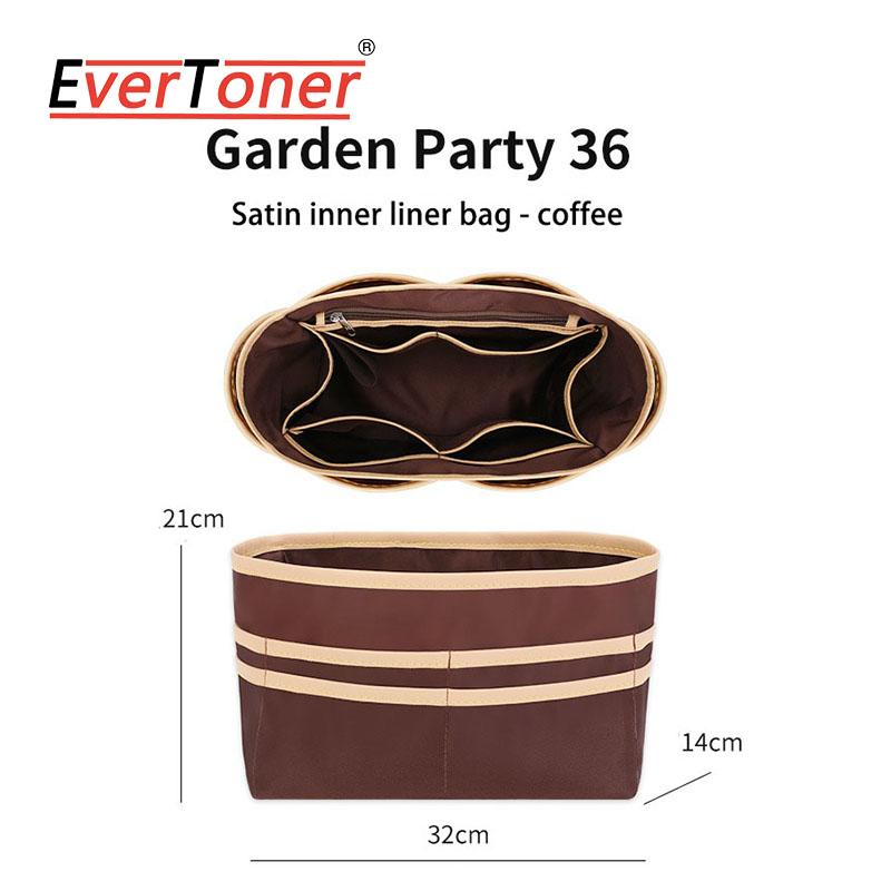 EverToner Satin Liner Organizer for H Ga-den Party 30/36 Anti-Collapse Insert with Pockets to Protect Shape Space