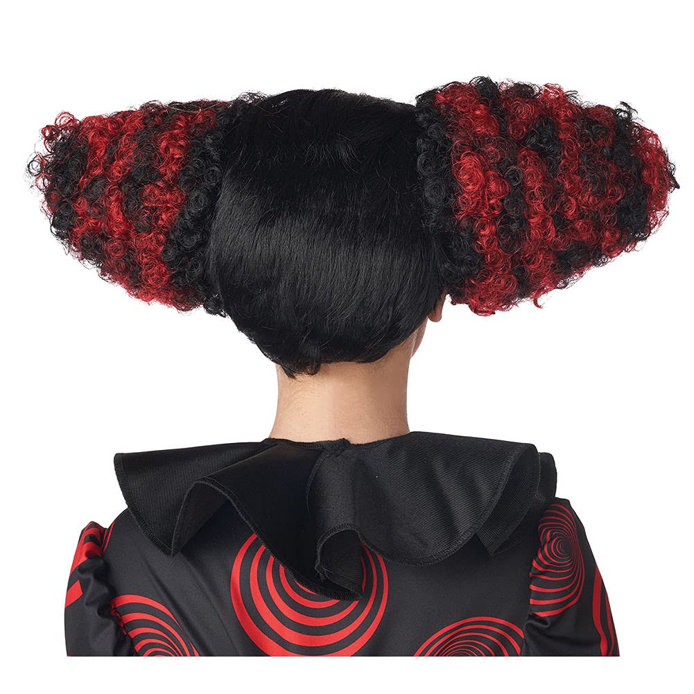 California Costumes Парик костюма клоуна из веселого дома, Черный/Красный, 7021-214