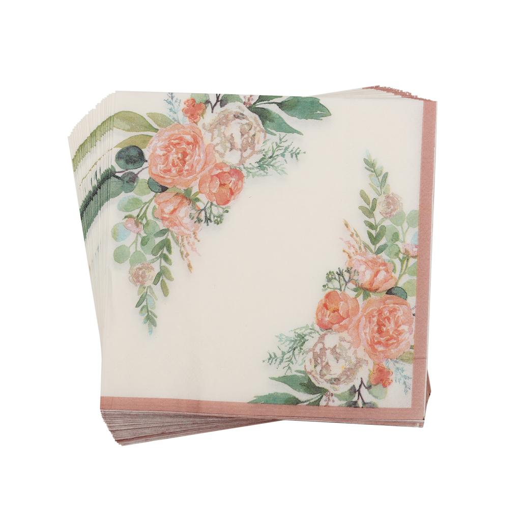 78pcs Vintage Floral Party Supplies Golden Disposable Paper Plates Cups Napkins Tableware Set for Baby Shower Birthday Tea Party