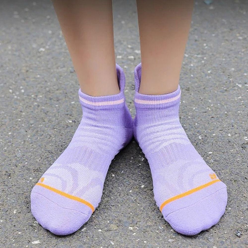 Дышащие носки для бега, утолщенные спортивные фитнес-велосипедные носки-лодочки до щиколотки для мужчин и женщин