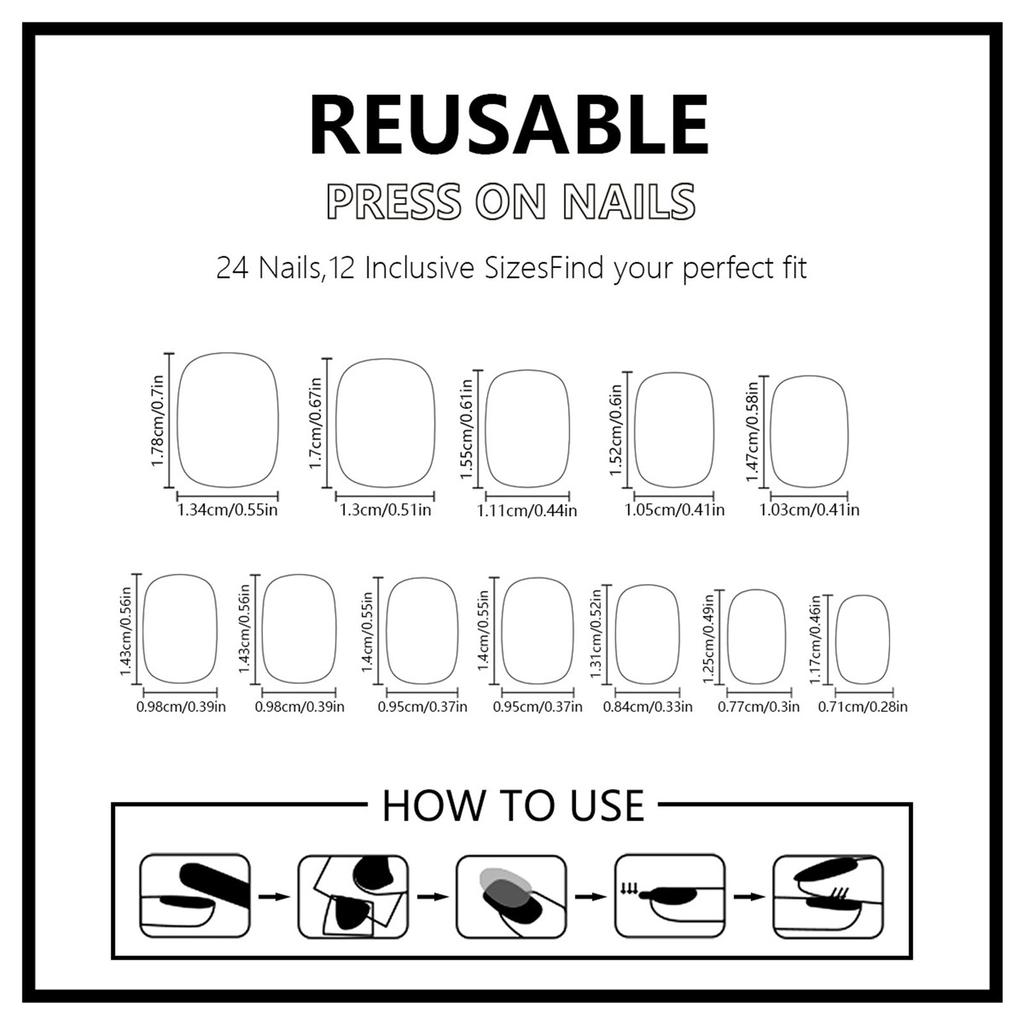 24 шт. накладных ногтей, короткие квадратные накладные ногти, фиолетовые цветочные французские кончики, дизайны маникюра с полным покрытием для женщин