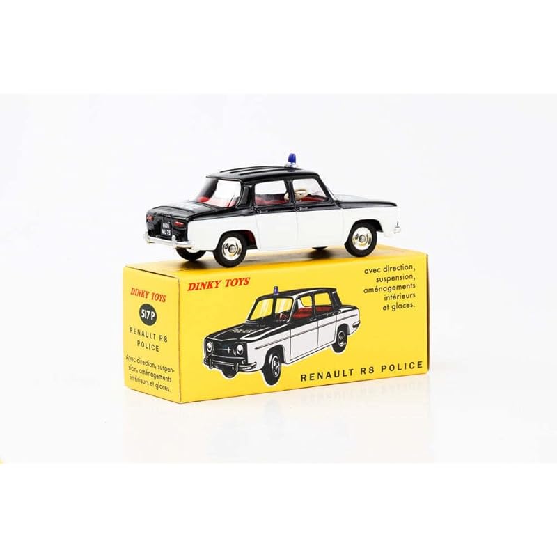 DINKY TOYS 1/43 Dinky renault 8 police police car Renault Police reprint edition mini car [продукт]