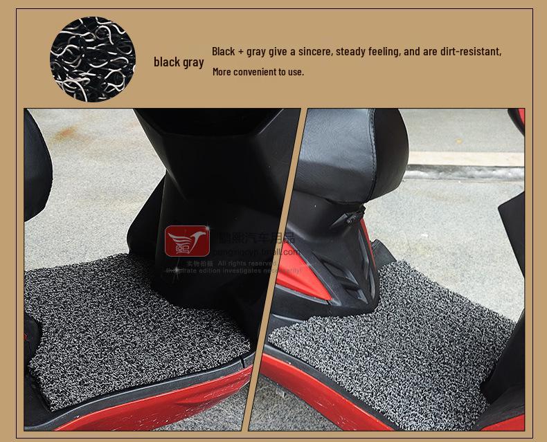 Big Turtle King Electric Motorcycle Non-Slip, Rainproof Foot Pad Silk Ring