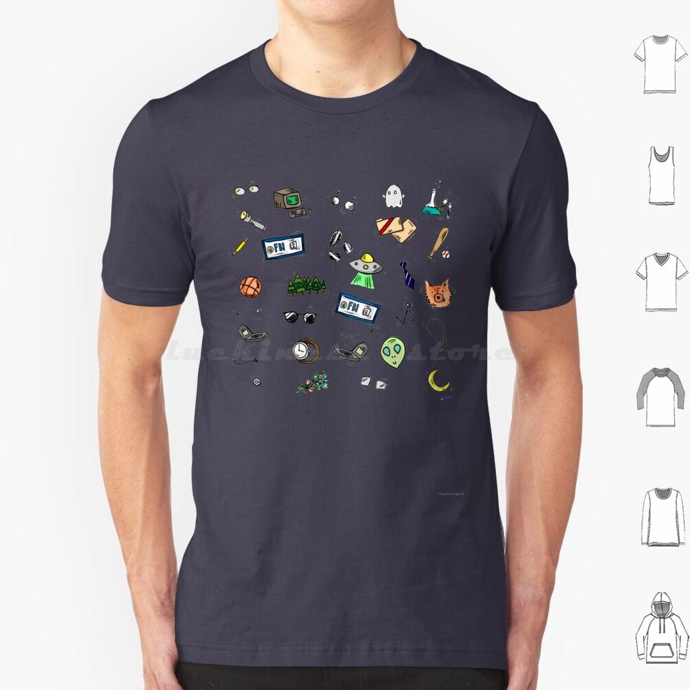 Футболка X Files Doodles Мужская Женская Детская 6XL Секретные Материалы Секретные Материалы Малдер Скалли Космос Луна Рисунки Маленький ФБР ТВ Фокс Малдер Дана