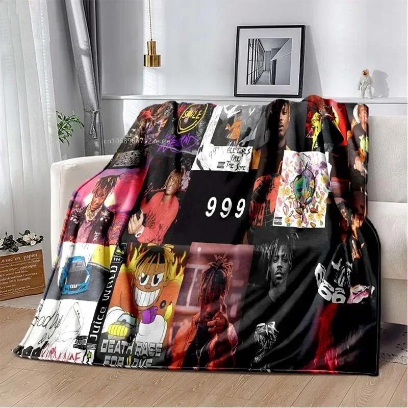 Альбом Rapper Juice Wrld 999 одеяло постер с художественным принтом фланелевое одеяло мягкое покрывало для дивана согревающий чехол подарок для меломанов