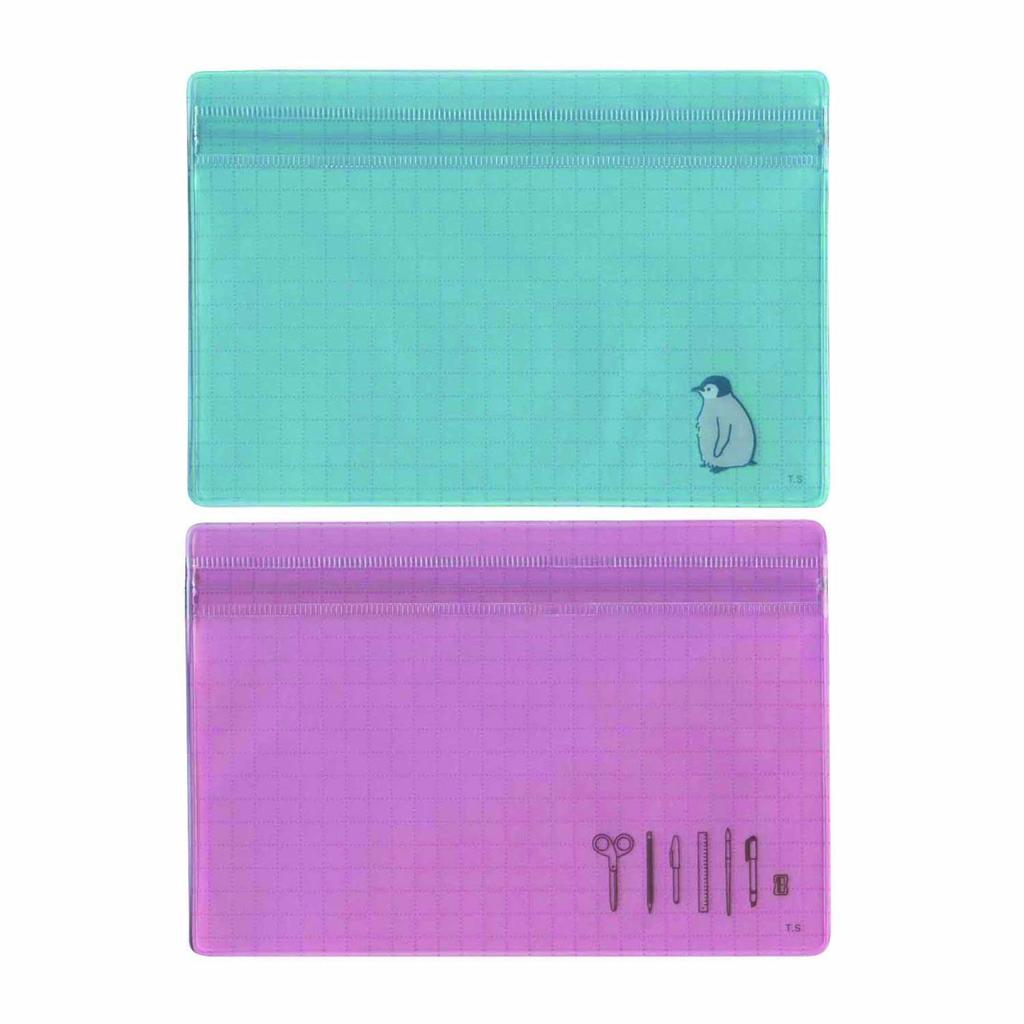 MDS Zipper File Bag S Stationery Pattern 38-029