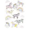13 3D Stickers - Unicorns 5 Cm