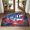 Bolton Wanderers FC Design Crystal Velvet Rug Soft Decorative Mat for Bedroom Entrance