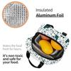 Cat Heads Witch Element And Skeleton Insulated Lunch Bag for Office Cooler Thermal Food Box Tote Portable Lunch Boxes Container