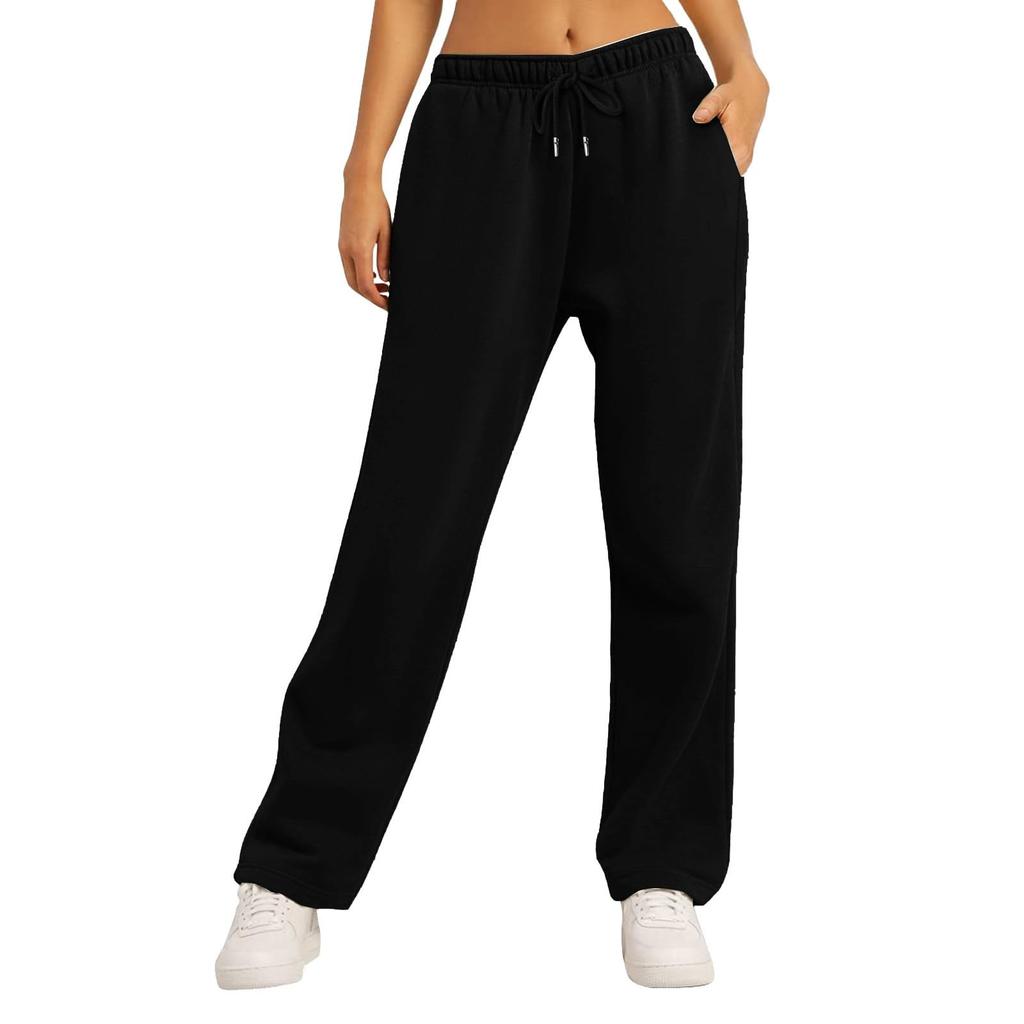 Women's High Waisted Wide Leg Sweatpants Casual Yoga Jogger Pants