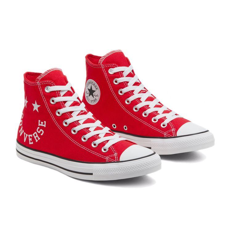 Converse Chuck Taylor All Star High Smiley - Университетские красные кроссовки унисекс, черные, белые 167069F