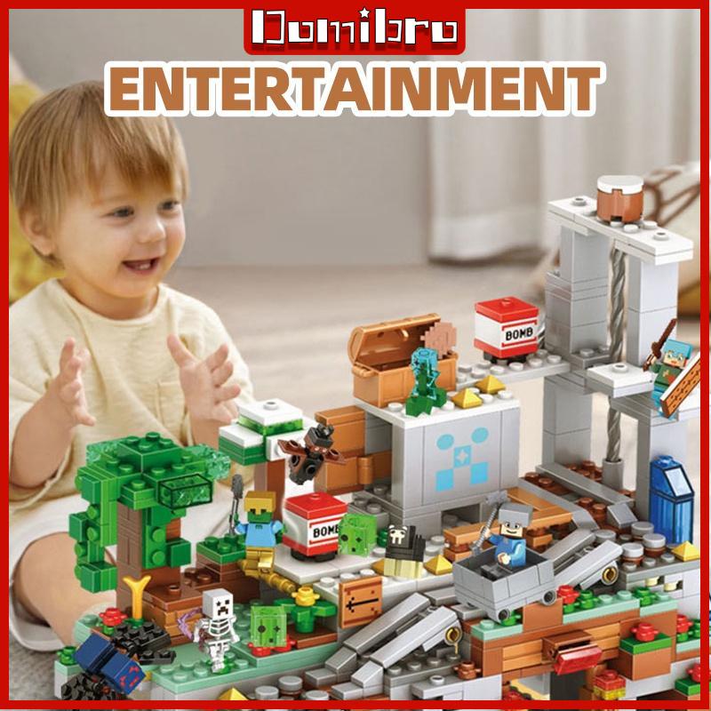 MC Building Block Farm and Villages Field Cave Trap Toys для детей