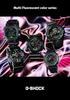 Watch Fluorescent Color Series Black X Fluorescent [Casio] G-Shock []Multi GA-100MF-1AJF Men's