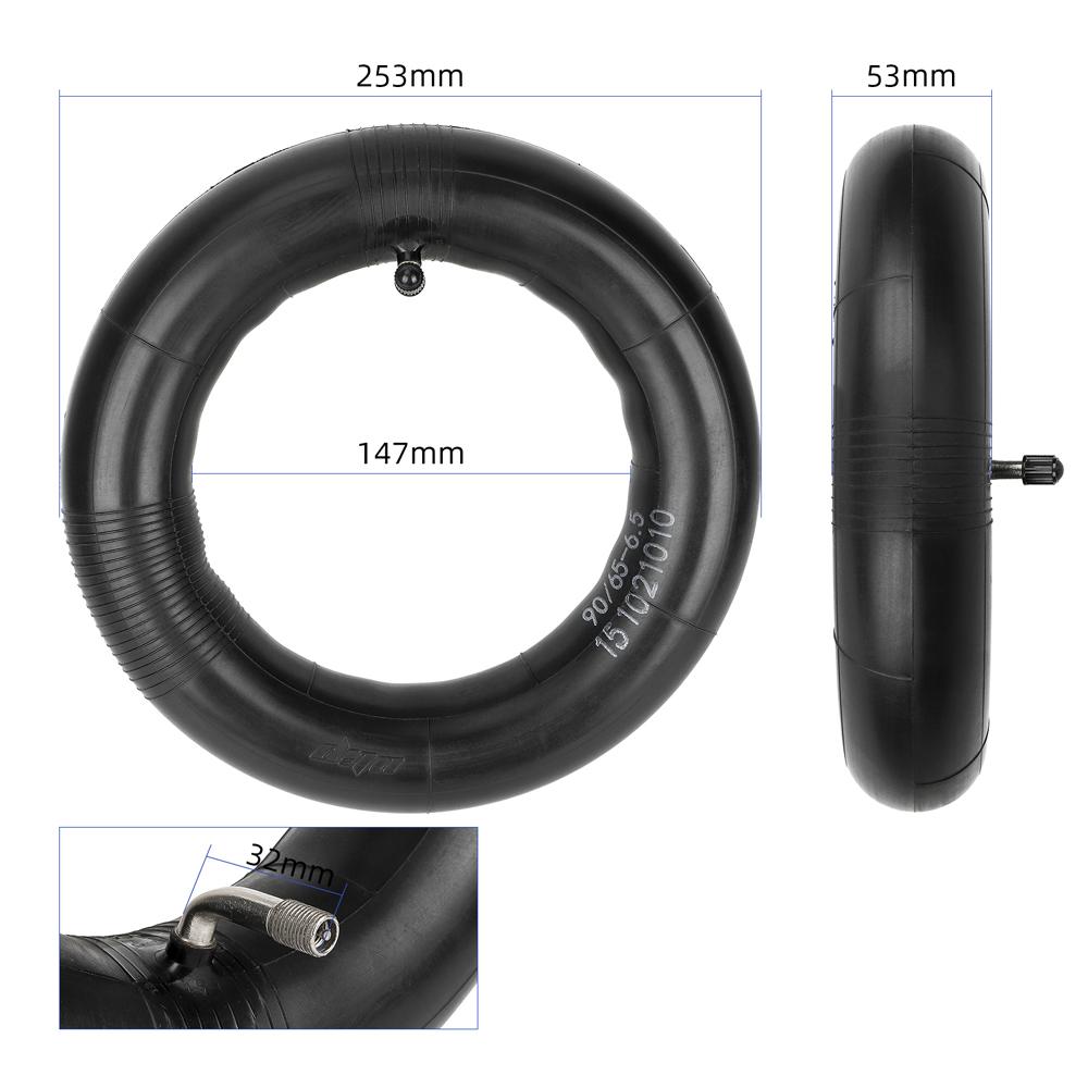 Ulip 90 65 6.5 Thickened Inner Tube Angle Valve Electric Scooter Inner Tire Replacement Compatible with 11 Inch 110 50