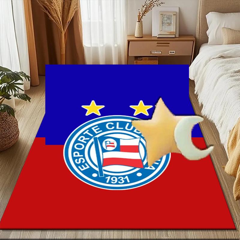 Ba-hia Sports Club Emblem Printed Office Carpet Chair Cushion Entryway Rug, Rugs for Living Room, Bedroom Christmas gifts