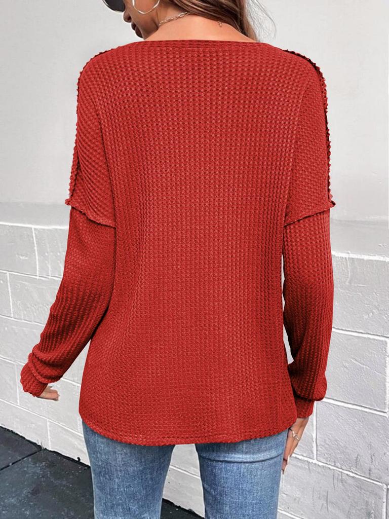 Женский свитер в полоску с V-образным вырезом и длинными рукавами, осень/зима 2024 г.