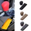 Silicone Gear Hand Knob Sleeves Handbrake Sleeve Gear Shift Knob Cover Handbrake Grip Cover Set