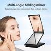 Multi-Angle Folding Self Haircutting Mirror Head Back View Available Foldable Makeup Mirror 4-Way Braiding Barber 360 Degrees Portable Handheld Mirror