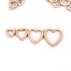 50Pcs Mixed Hollowed Heart Wooden Decoration DIY Scrapbook For Handicraft Home Accessories Wood Crafts Ornaments 30-50mm