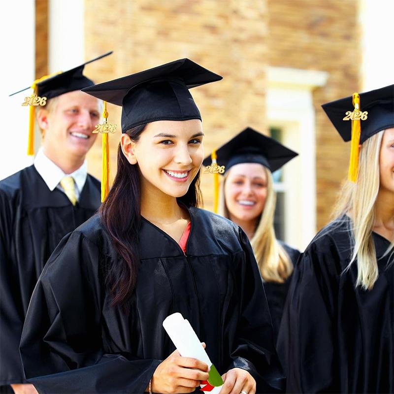 2026 Graduation Cap Headwear With Tassel For High School & Bachelor Degree Cap Unisex Graduation Dress Ceremony Hat Master