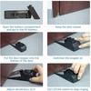 9v Door Alarm Portable Wireless Non slip Safety Wedge Alert Door Stopper Home Travel Security System